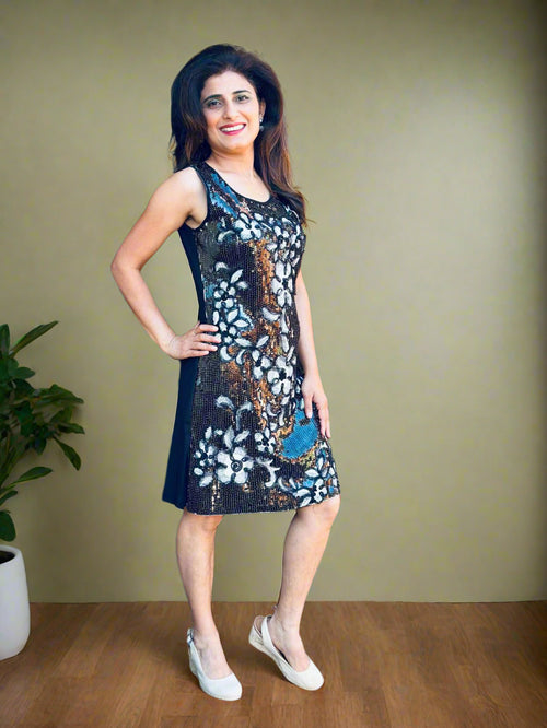 Black/White Mini Dress