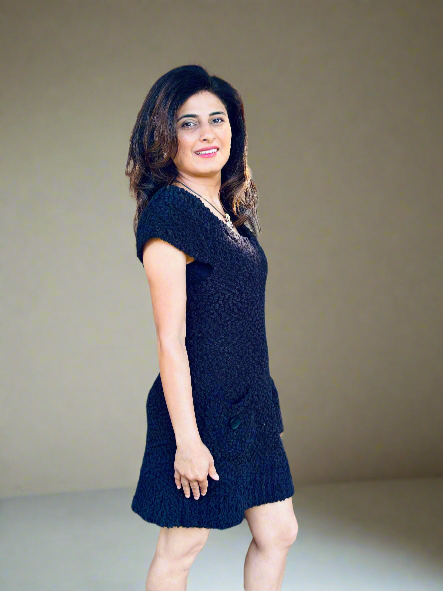 Cap Sleeves Dress