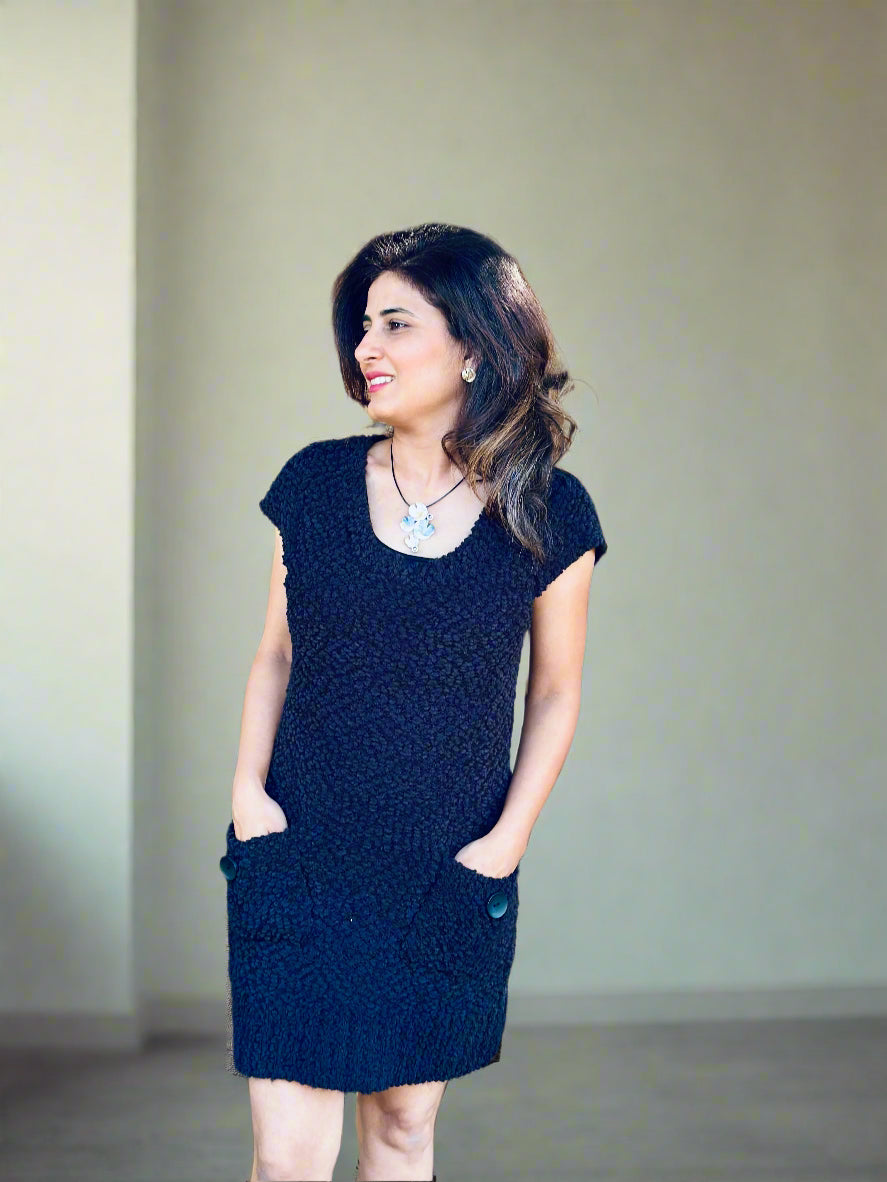 Cap Sleeves Dress