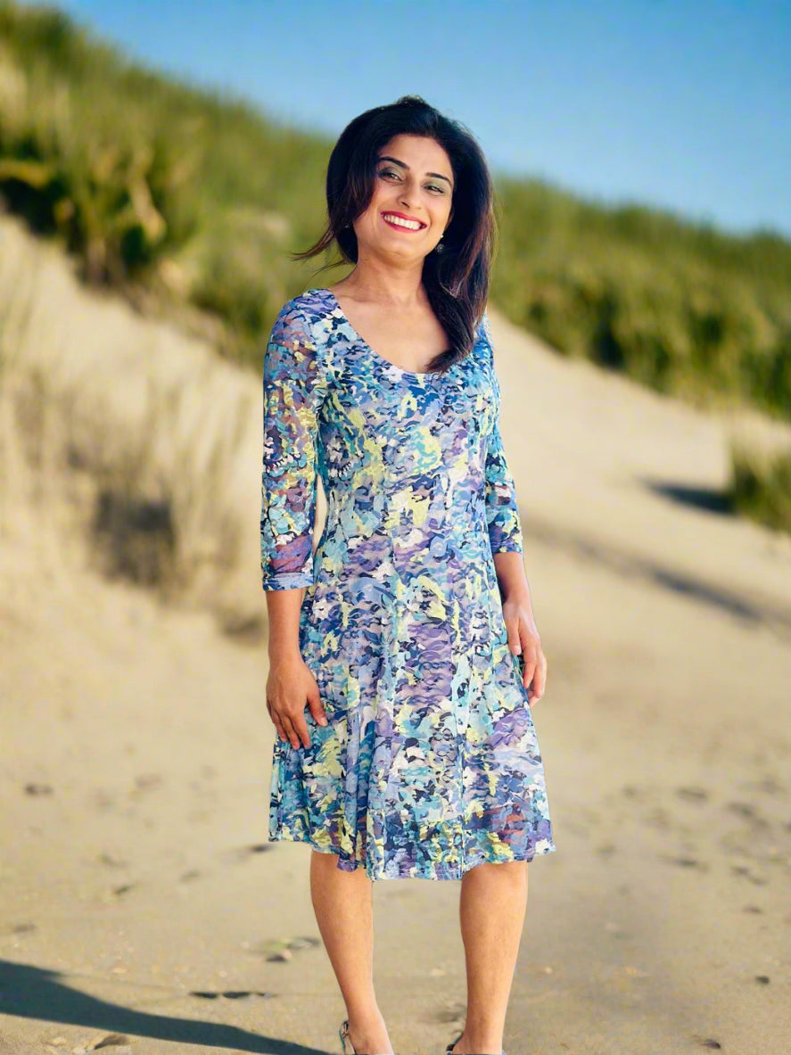 Mesh Blue Dress